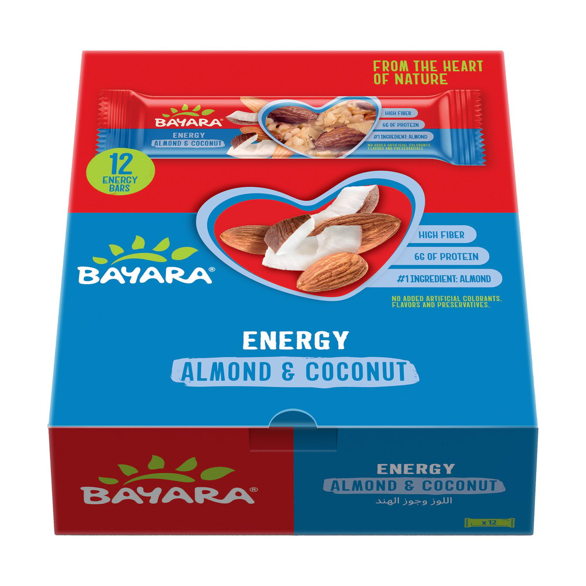 Bayara Almond & Coconut Energy Bar 12 x 40 g