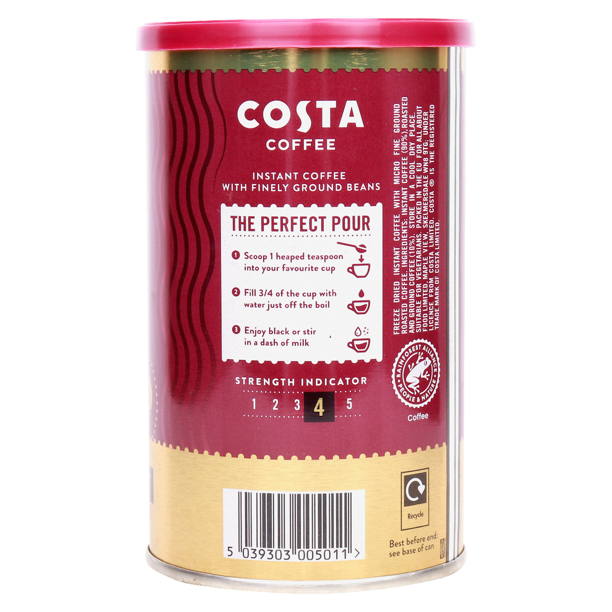 Costa Intense Dark Roast Coffee 100 g