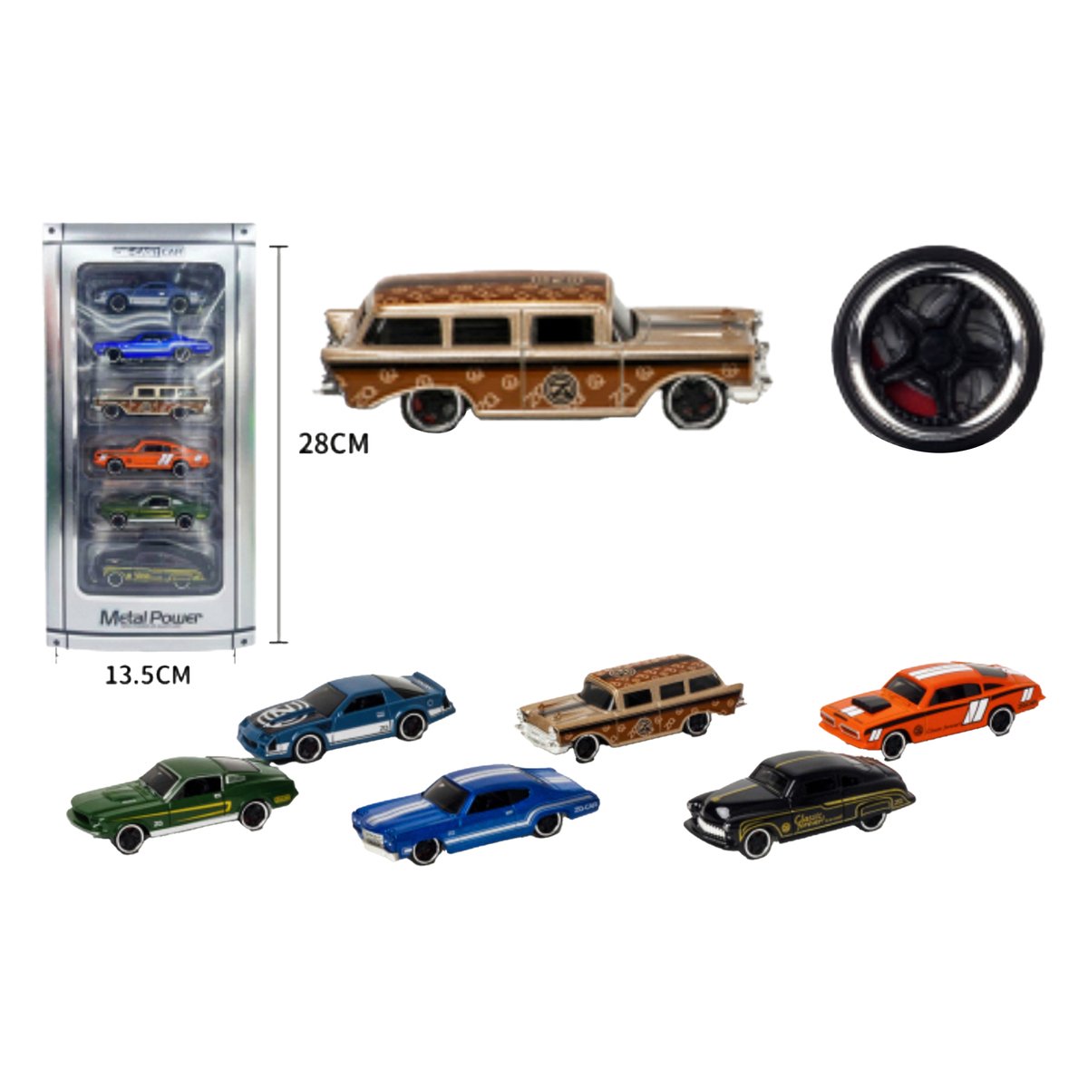 Skid Fusion Die Cast Car 6Pes Pack 11313