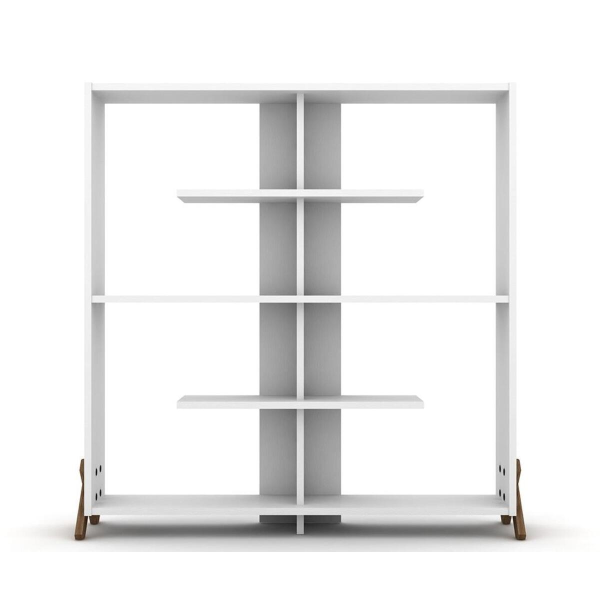 Home Canvas Made In Turkey Kipp Modern Book Shelve Living Room Furniture Book Shelf (White, bookcase) RF170201