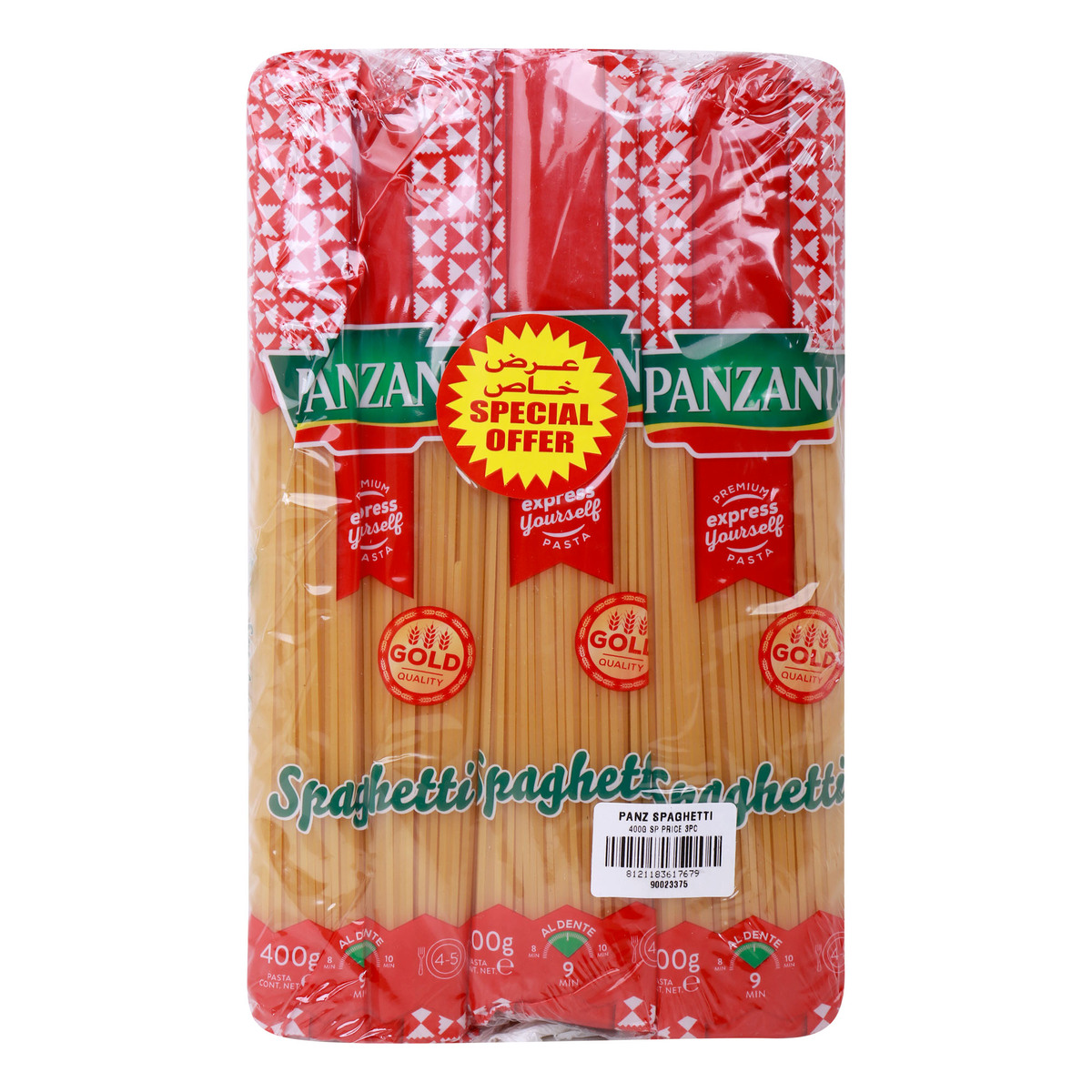 Panzani Spaghetti 3 x 400 g