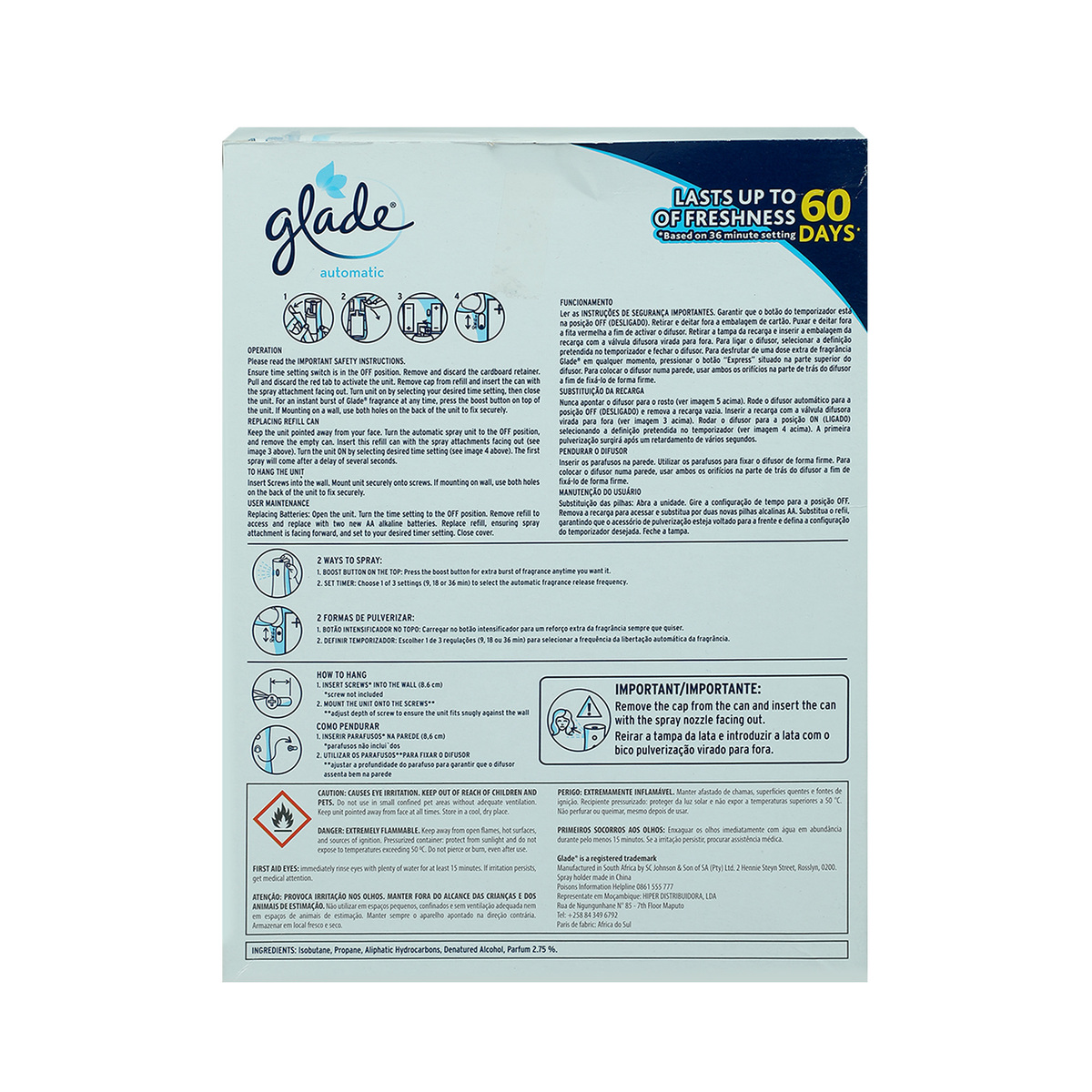 Glade Automatic Spray Unit Clean Linen 269 ml