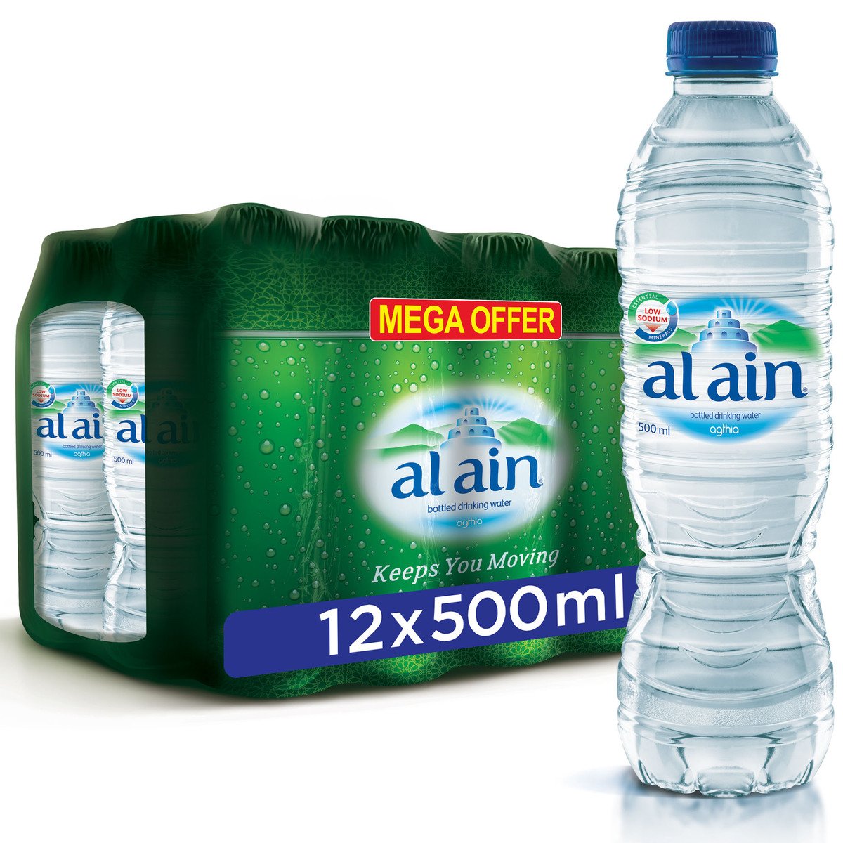 Al Ain Bottled Drinking Water 12 x 500 ml