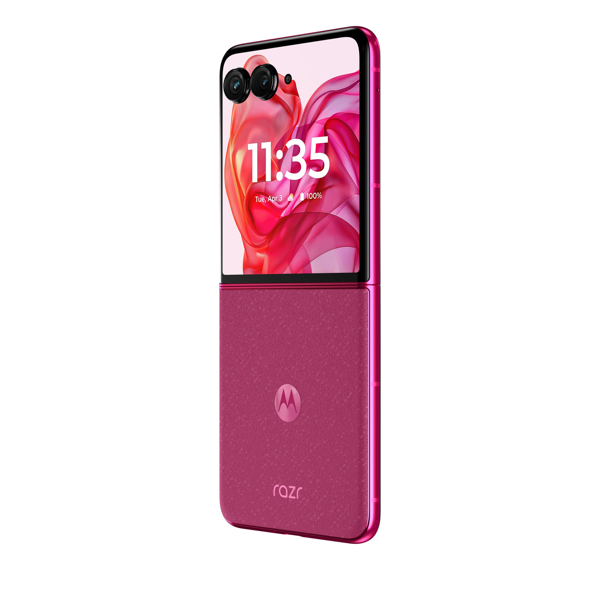 PRE-ORDER Motorola Razr 50 Ultra 5G Smartphone with Moto Buds+, 12 GB RAM, 512 GB Storage, Hot Pink