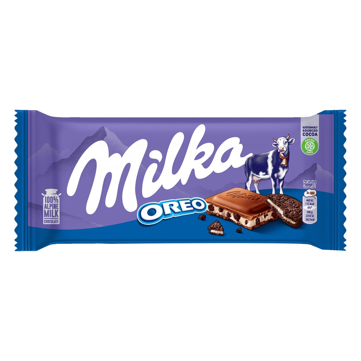 Milka Chocolate With Oreo Cookies 100 g