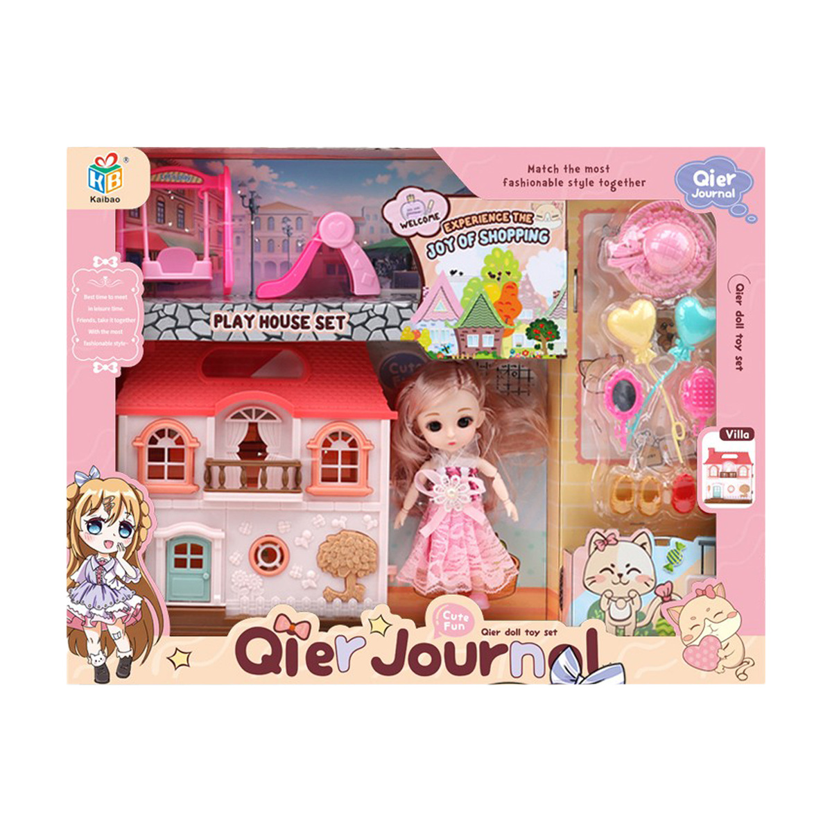 Fabiola Doll House Set KB99-43 Assorted