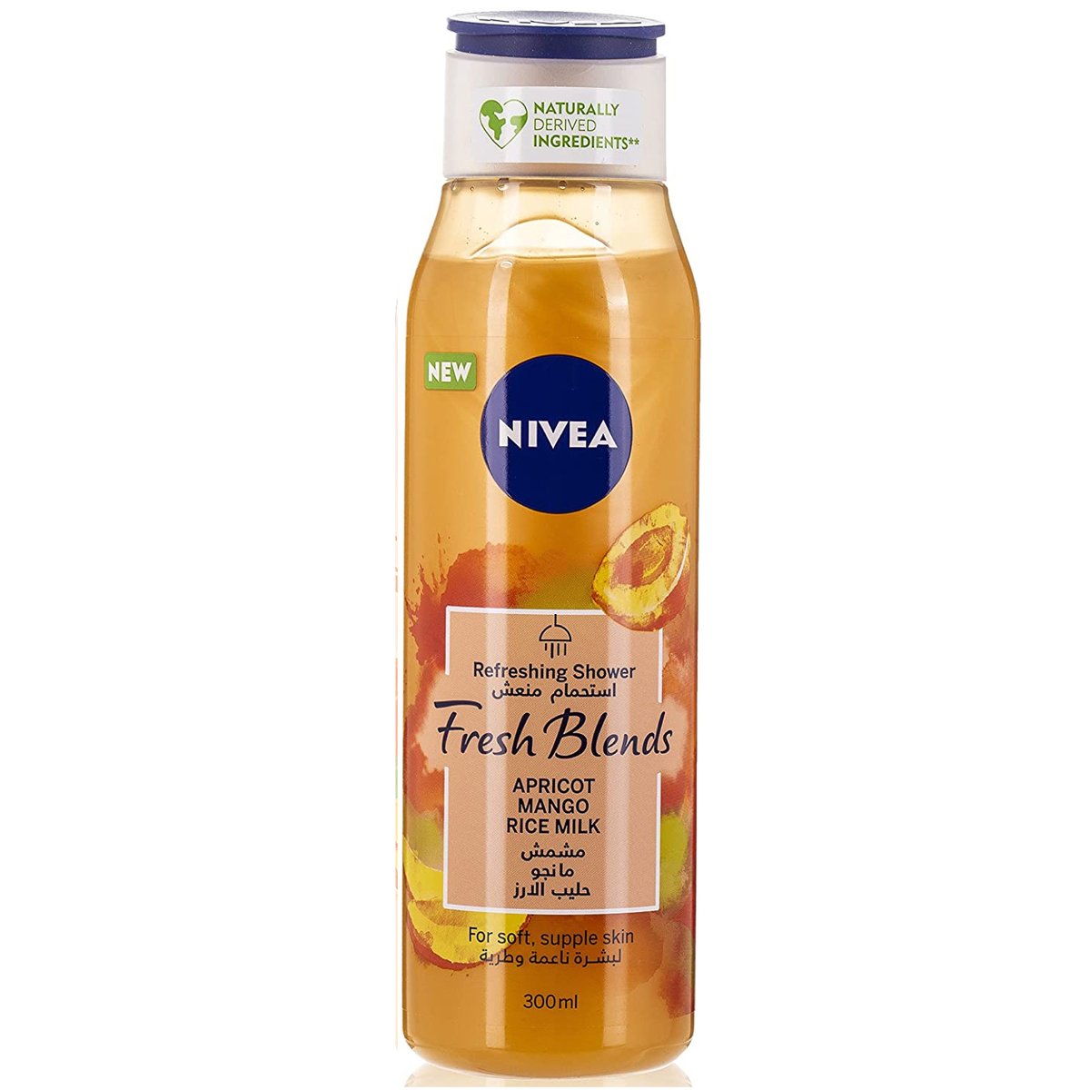 Nivea Fresh Blends Refreshing Shower Gel Apricot Mango Rice Milk 300 ml