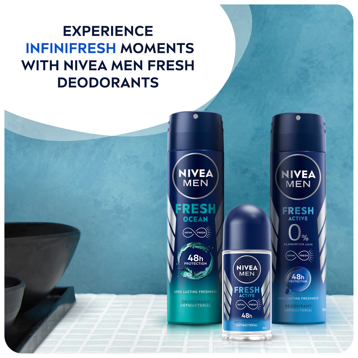 Nivea Men Deodorant for Men Fresh Ocean Spray 150 ml