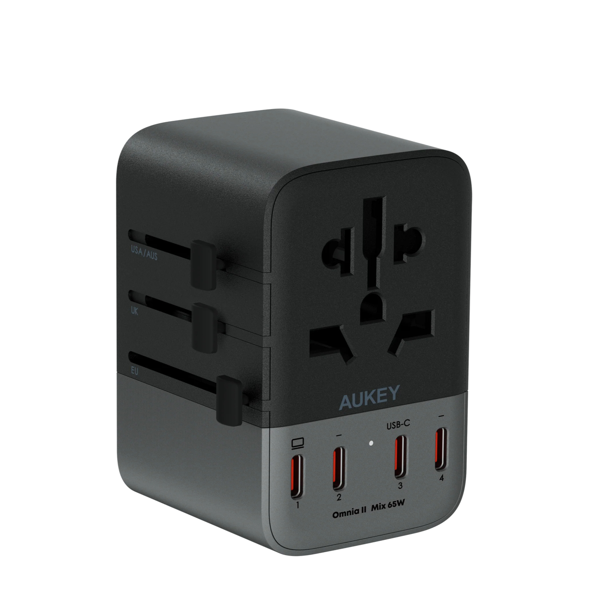 Aukey Travel Adapter, 65W, PATA08