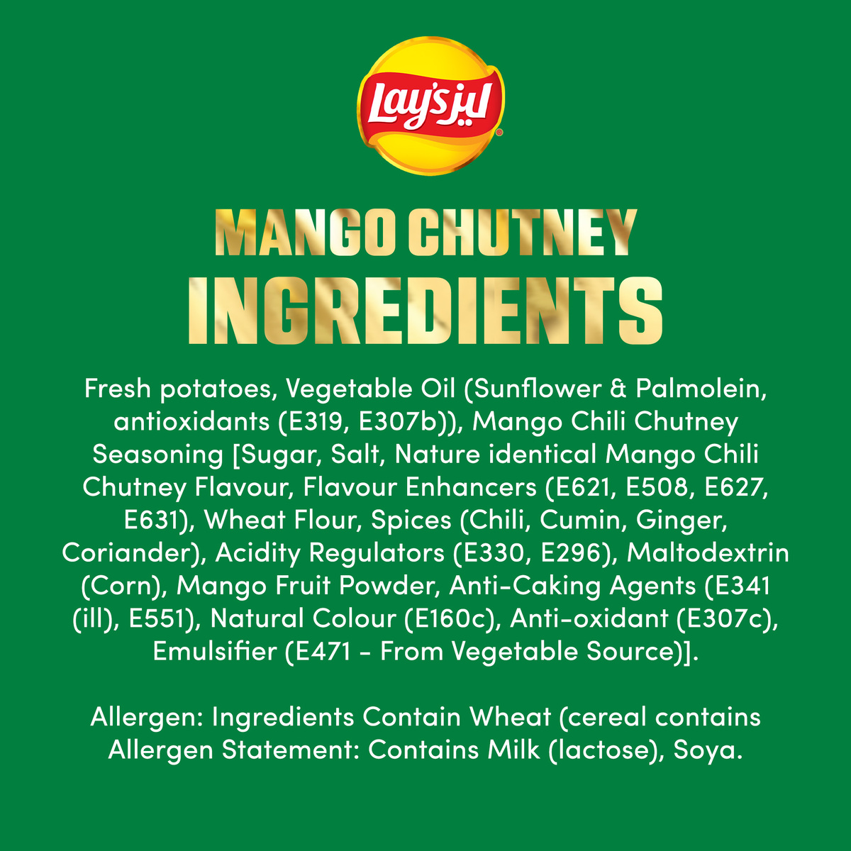 Lay's Mango Chutney Flavour Potato Chips 21 x 12 g