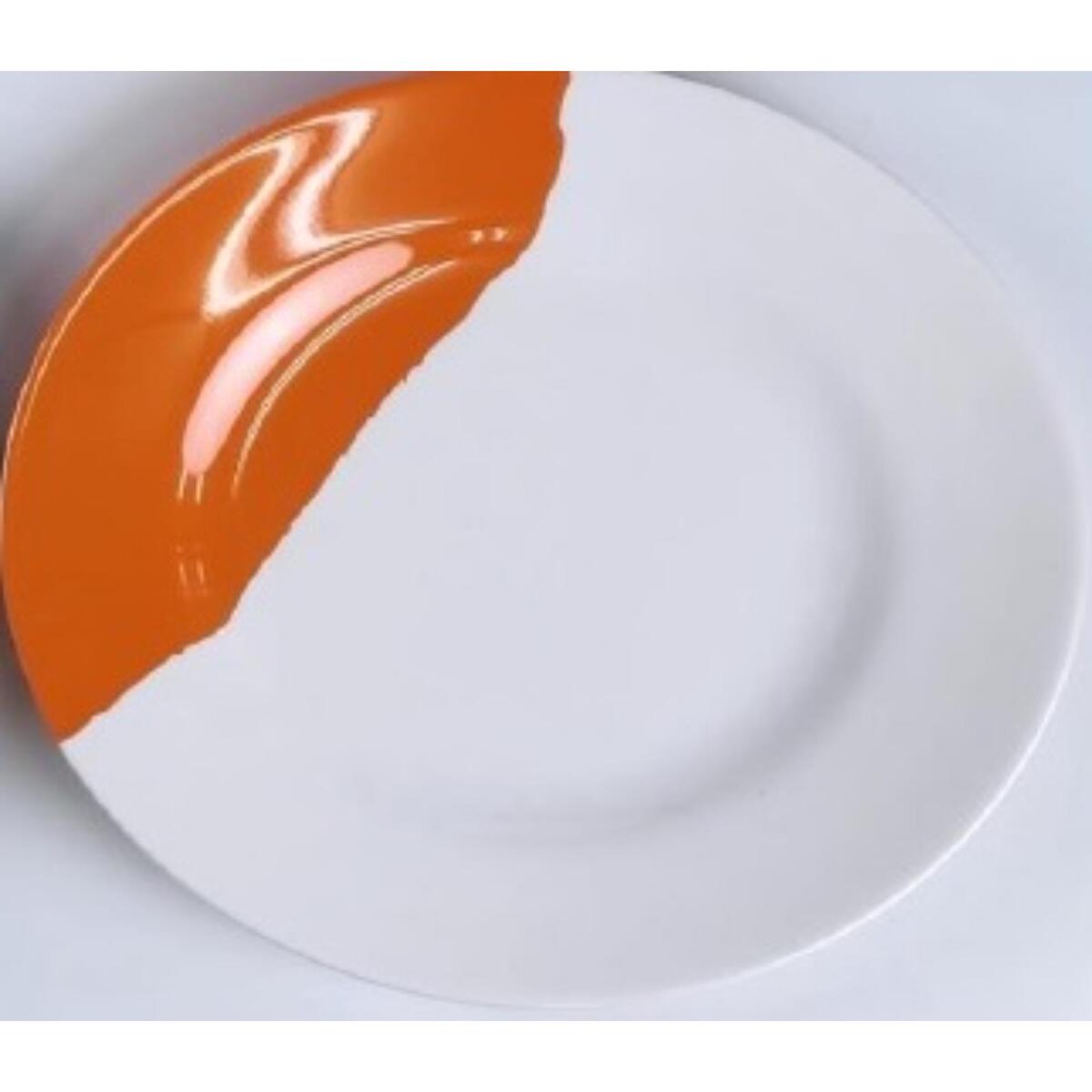 Superware Melamine Dinner Set 50 Pcs Two Tone Orange White