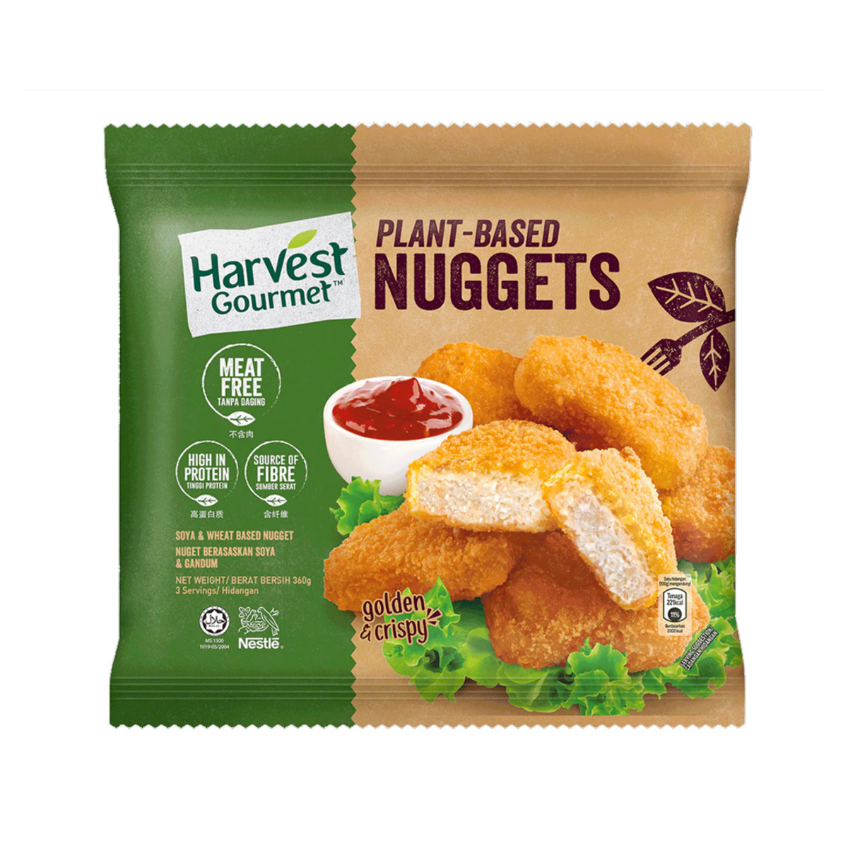 Harvest Gourmet Plant Based Nuggets 360gm