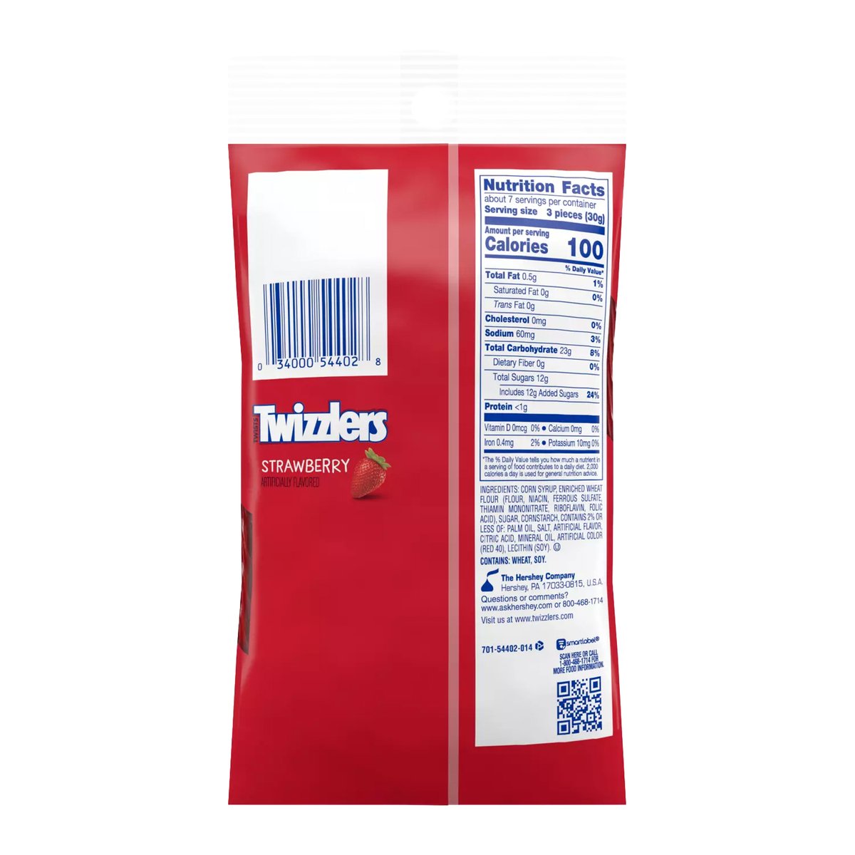 Twizzlers Strawberry Candy 198 g