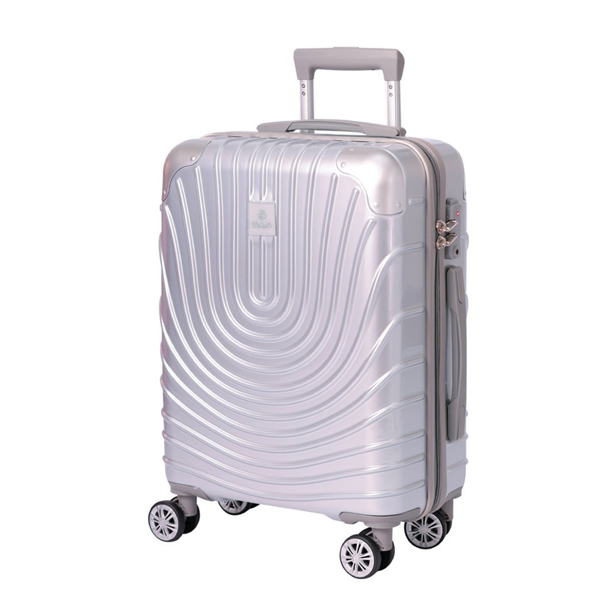 Cosmo Lumina 4Wheel Hard Trolley 75cm Silver