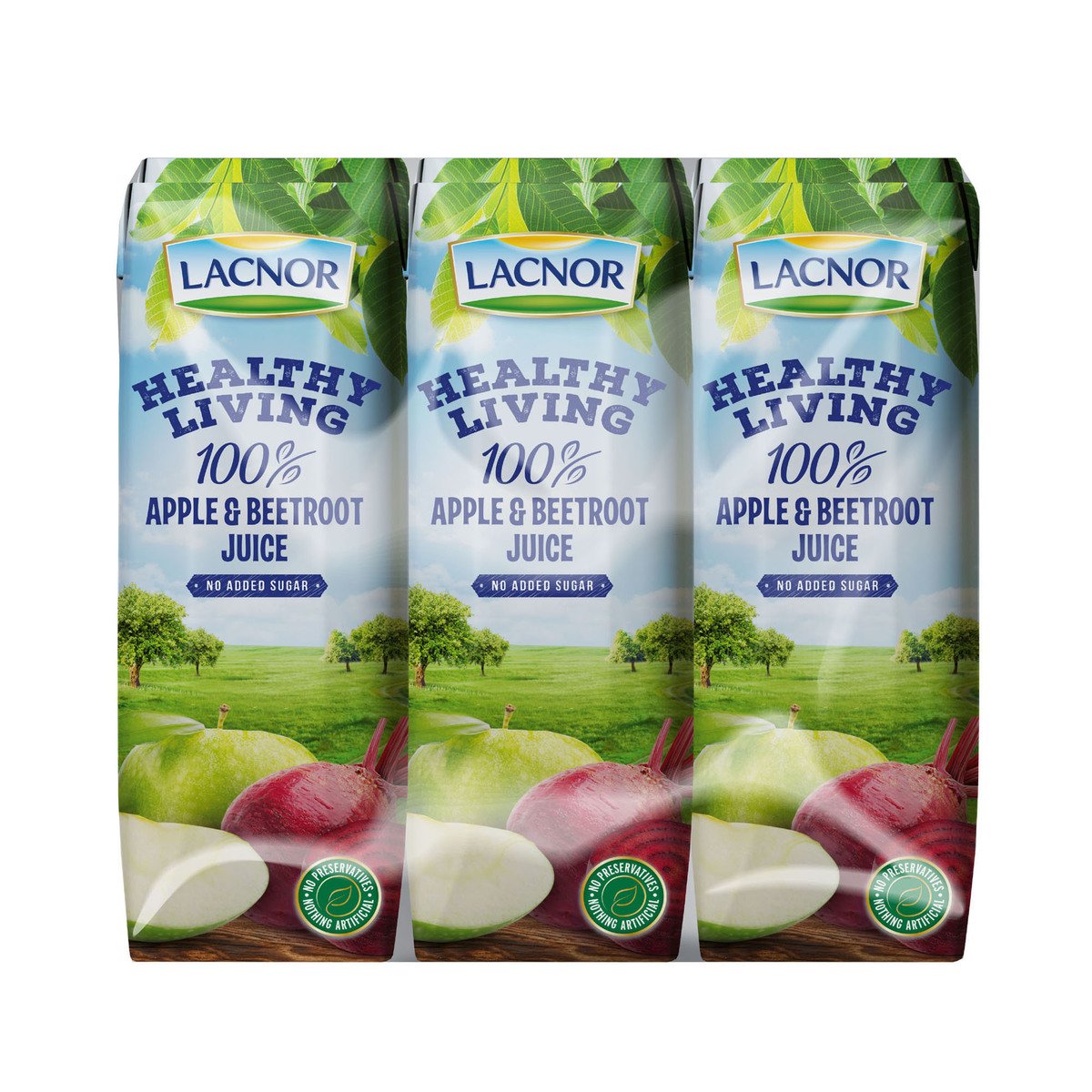 Lacnor Healthy Living Apple and Beetroot Juice 6 x 250 ml