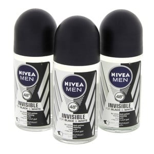 Nivea Men Anti-Perspirant Invisible For Black And White 50 ml 2+1