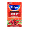 Tetley Super Fruits Boost With Vitamin B6 Cranberry And Elderflower Teabags 20 Teabags