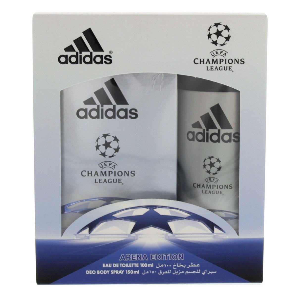 Adidas Champion League EDT for Men 100 ml + Deo Body Spray 150 ml