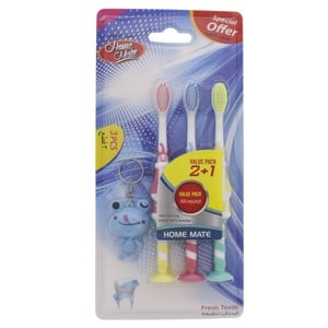 Home Mate Soft Toothbrush for Kids M567 2 + 1