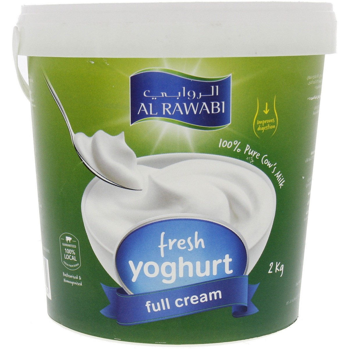 Al Rawabi Fresh Yoghurt Full Cream 2 kg