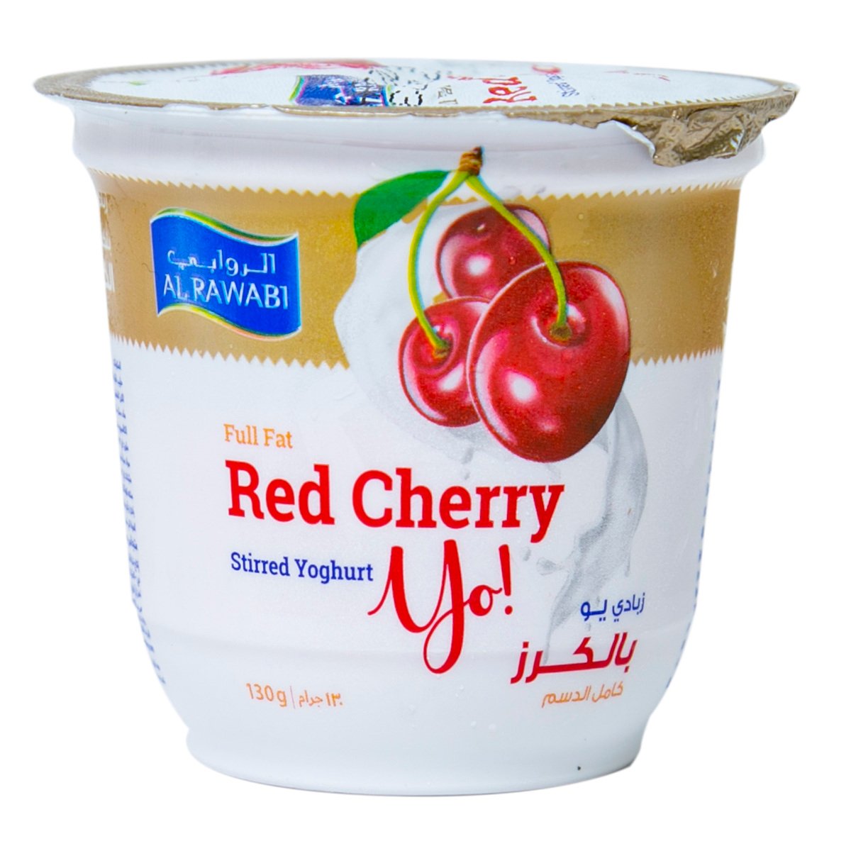 Al Rawabi Stirred Yoghurt Red Cherry 130 g