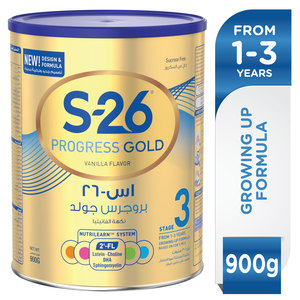 S26 Progress Gold Stage 3 Growing Up Formula From 1-3 Years 900 g