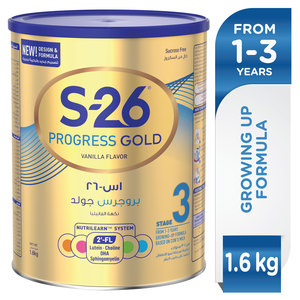 S26 Progress Gold Stage 3 growing Up Formula From 1-3 Years 1.6 kg