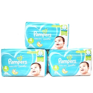 Pampers Active Baby Dry Diapers Size 4, 9-14kg 3 x 44pcs