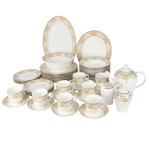 Pearl Dinner Set Gold A151082 47pcs