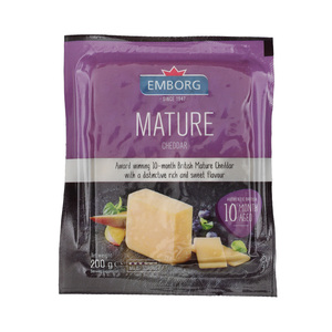 Emborg Mature Cheddar Cheese 200g
