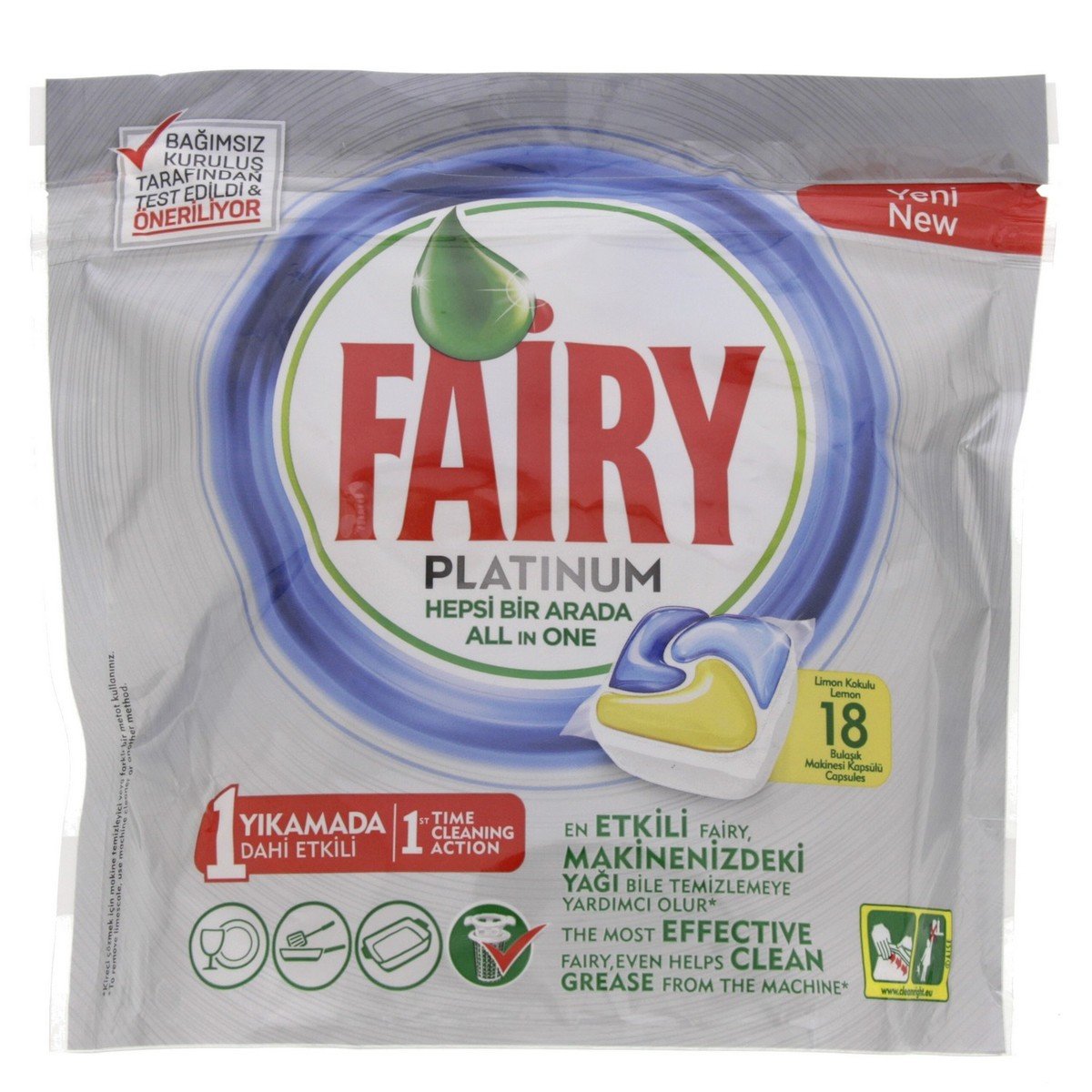 Fairy Platinum Plus All in One Dishwasher Tablets - Pack of 55
