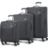 American Tourister Jamaica 4 Wheel Soft Trolley Set, 3 pcs, 55+66+76 cm, Grey