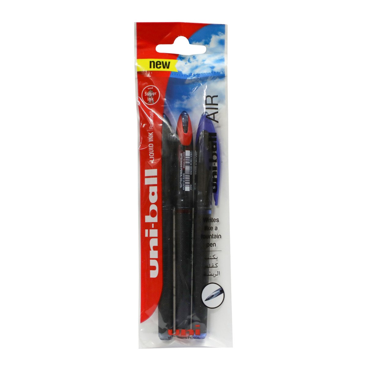 Uni-Ball Air Liquid Ink Pen UBA188M-03C 3pcs