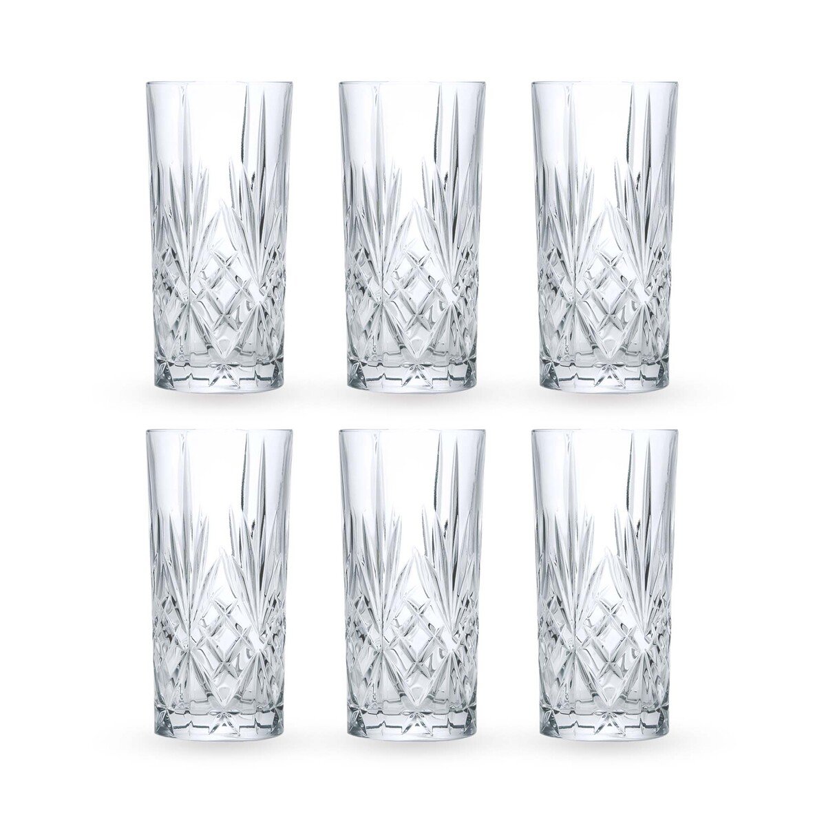 RCR Hiball Glass Tumbler 6pcs 35Cl Melodia