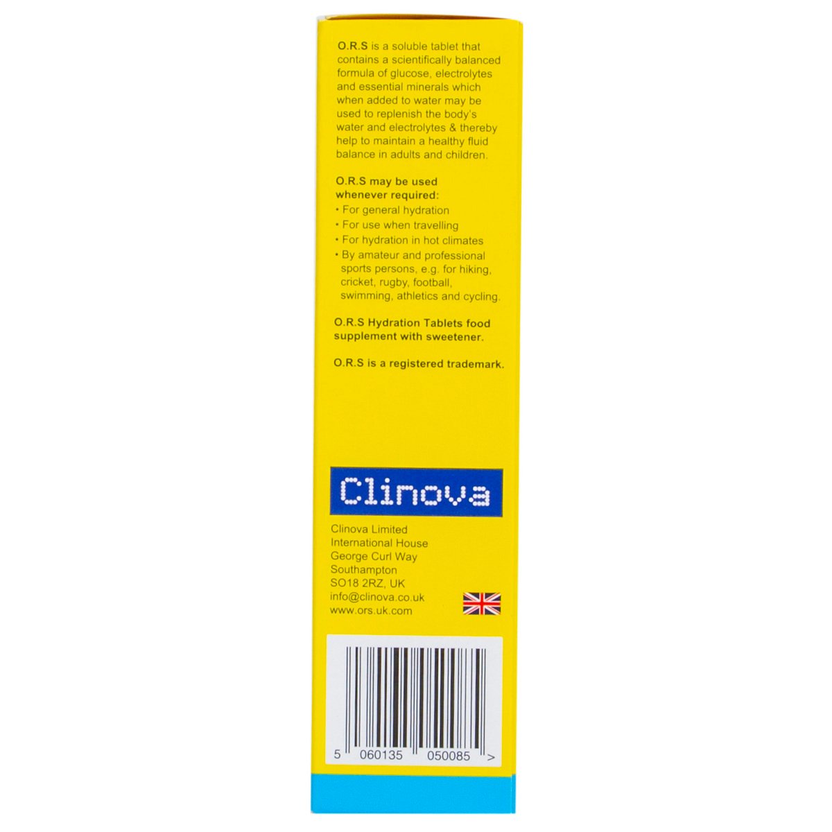 Clinova ORS Hydration Tablets Lemon Flavour 24 pcs