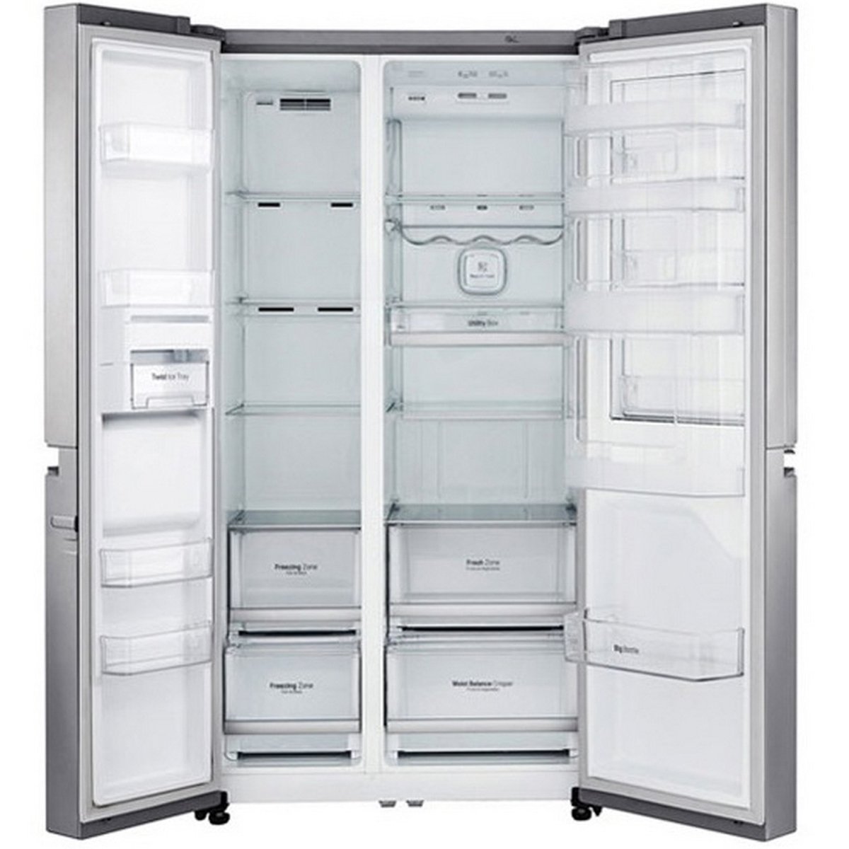 LG  Side By Side Refrigerator GR-B257SLLV 626Ltr