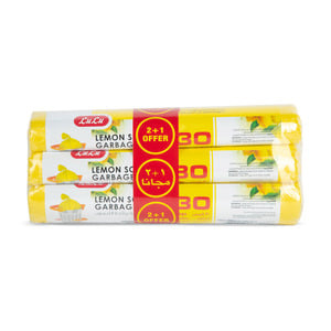 LuLu Garbage Bags Lemon 5 Gallons Size 46cm x 52cm 3pcs