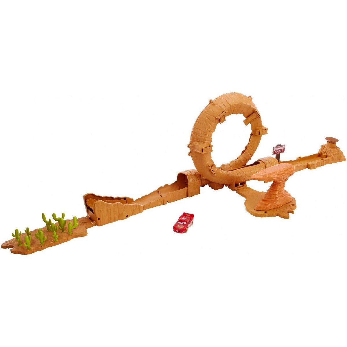 Disney Cars 3-Willy's Butte Transforming Track Set DVF40