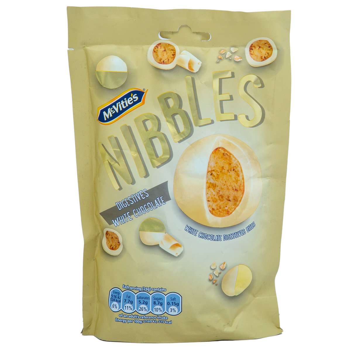 McVitie's Digestives Nibbles White Chocolate 120 g