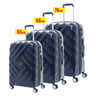 American Tourister Gravity Hard Trolley 3Pc Set 55cm, 68cm, 79cm Black