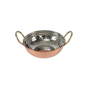 Chefline Hammered Copper Kadai 14.5cm