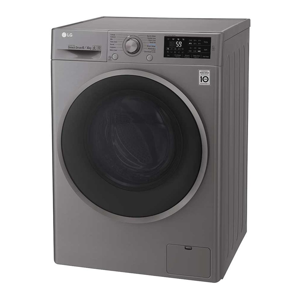 LG Front Load Washer & Dryer F2J6NMP8S 6/4Kg, 6motion DD, Inverter Direct Drive™, Smart Diagnosis™