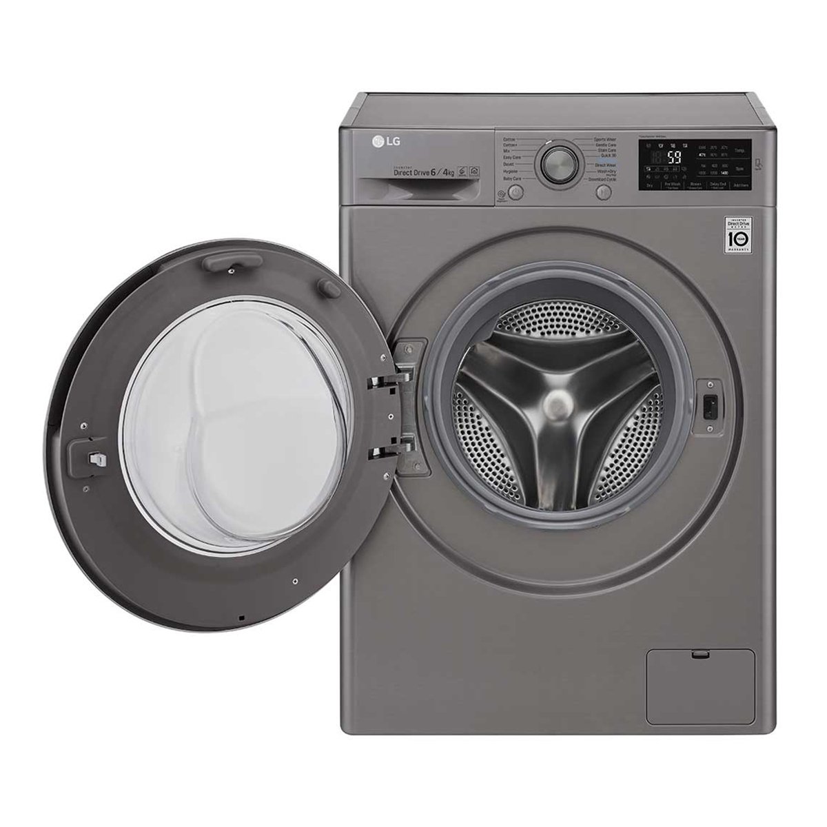 LG Front Load Washer & Dryer F2J6NMP8S 6/4Kg, 6motion DD, Inverter Direct Drive™, Smart Diagnosis™