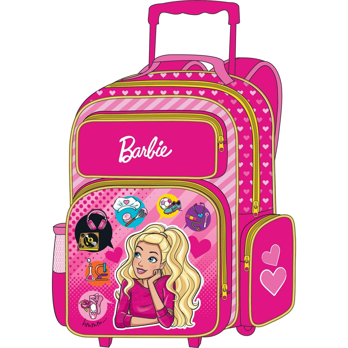 Barbie School Trolley Value Pack 12in1 Set FK-100381 16inch