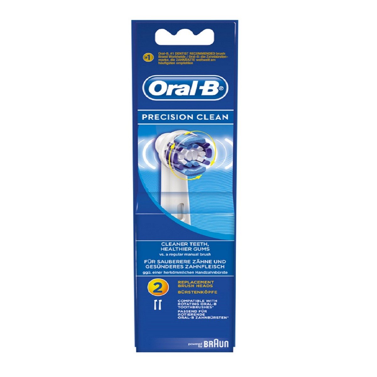 Oral B Precision Clean Replacement Brush Head 2 pcs