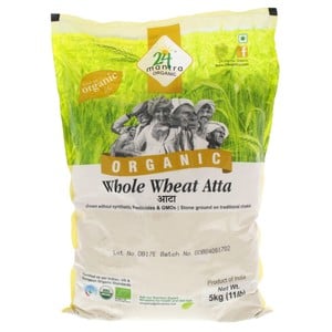 24 Mantra Organic Whole Wheat Atta 5 kg