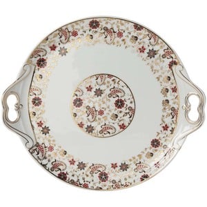 Pearl Noire Cake Plate 38cm Assorted Design