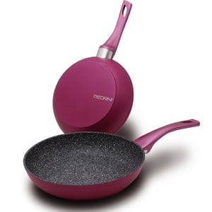 Pedrini Black Marble Fry Pan 26cm