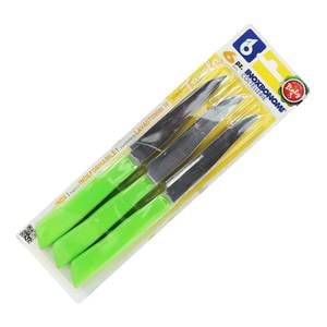 Inoxbonomi Knife Green 6pcs 11cm