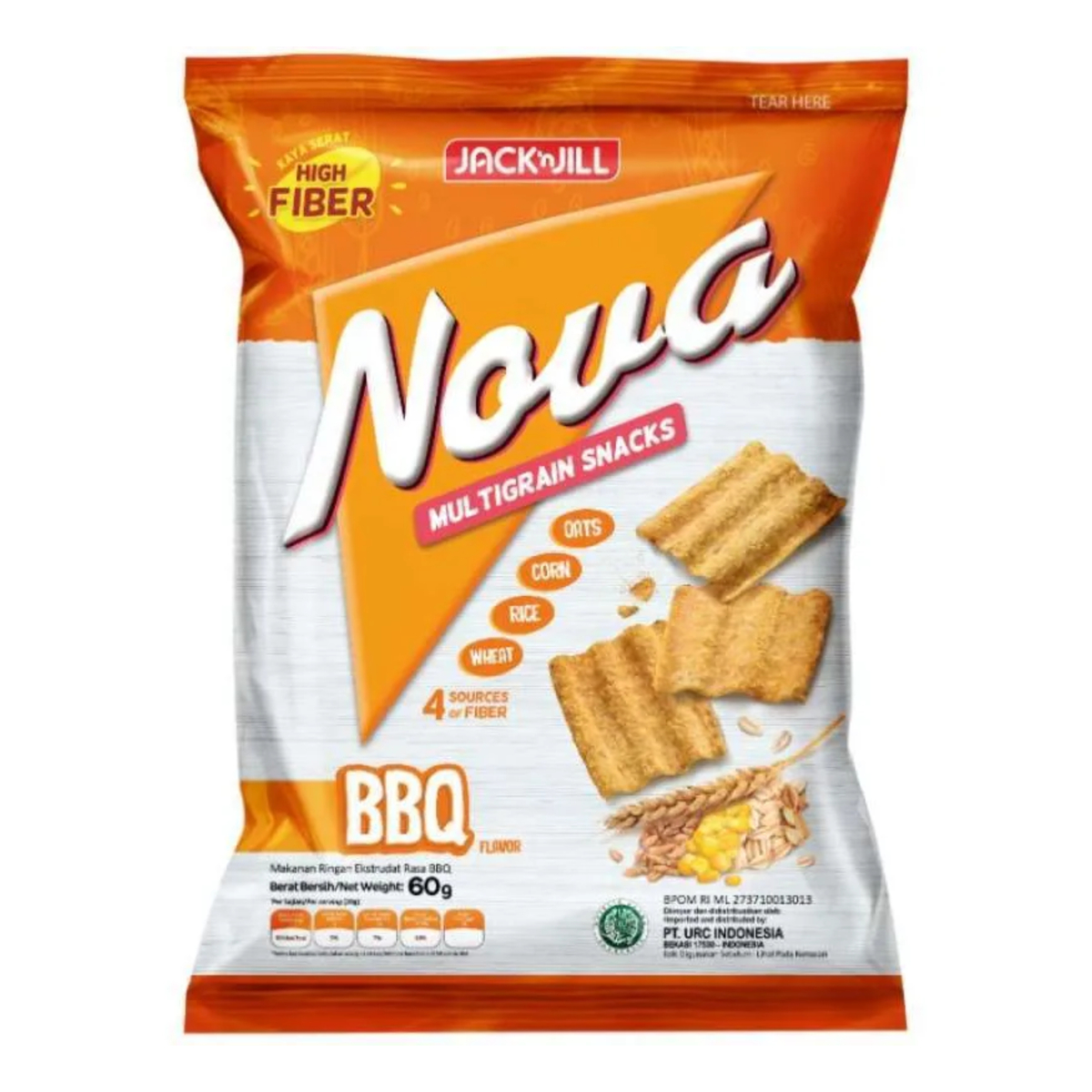 Jack & Jill Nova Multigrain Snacks BBQ 60g